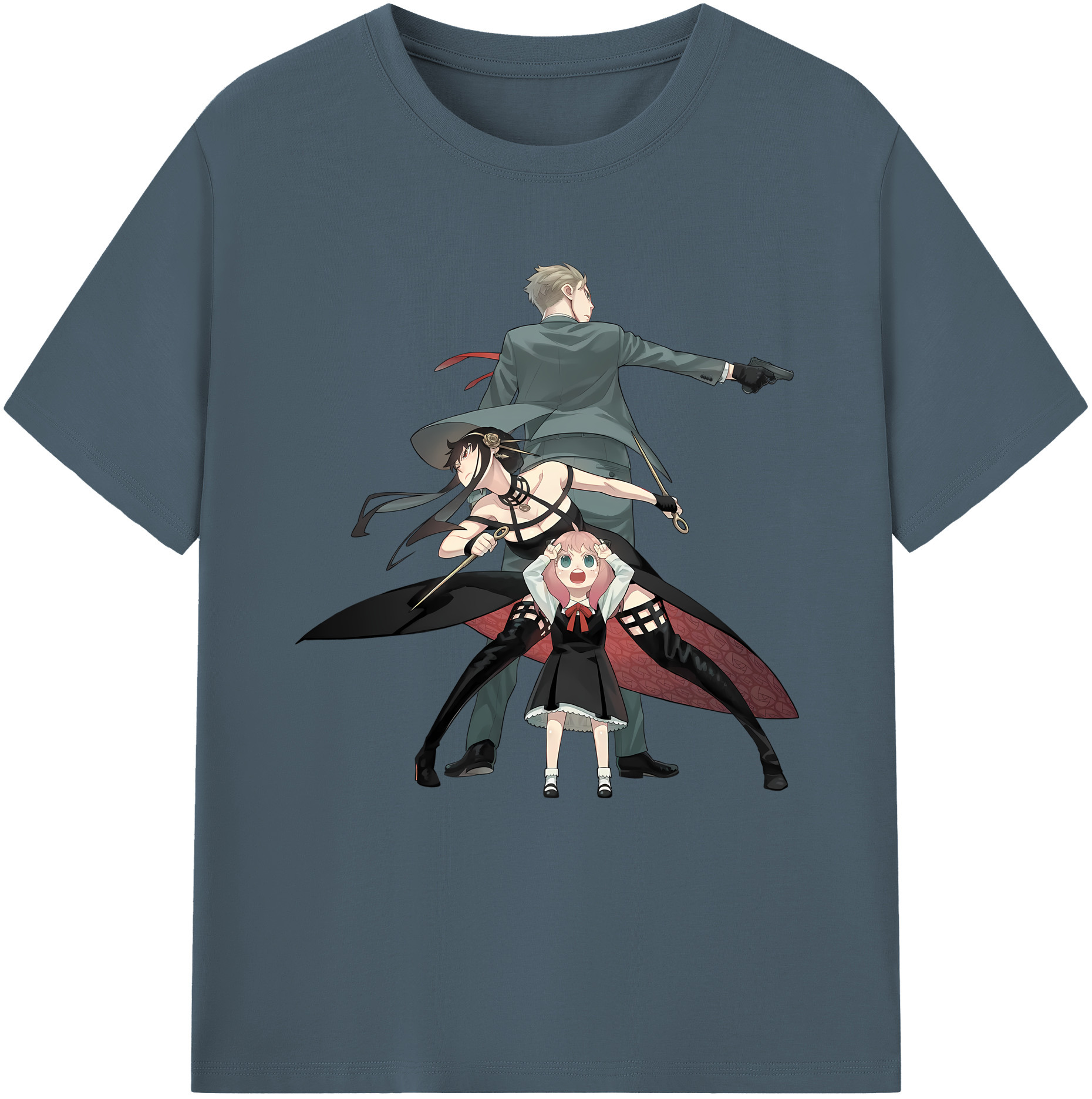 （画像用） SPY×FAMILY间谍家家酒 綿100％半袖Tシャツ（フロントプリント）